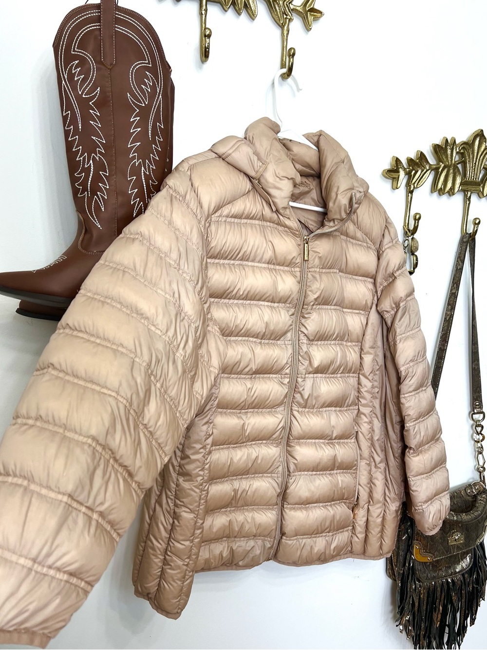 Michael Kors Feather down jacket 2X ptp 26” l 30”